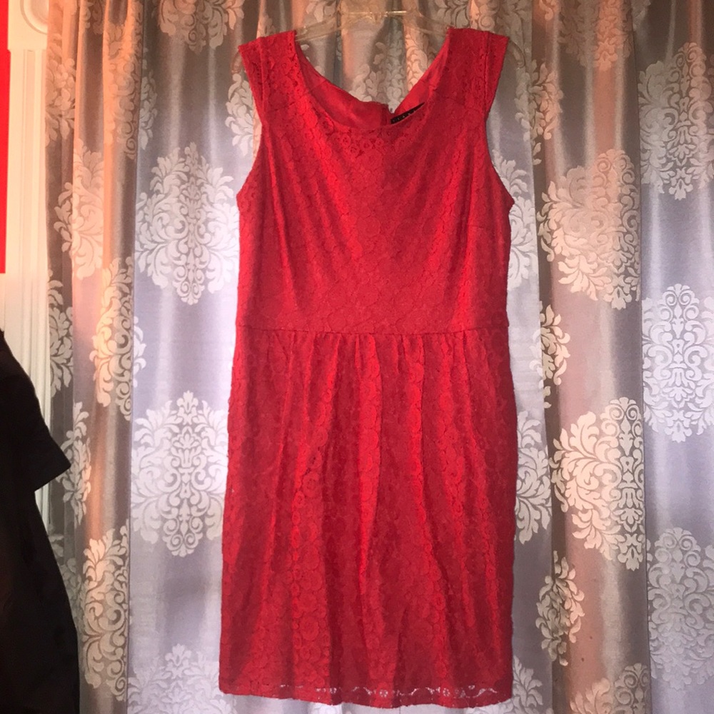 Coral dress